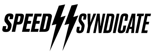 Speed Syndicate Standard Issue Black Logo On Heather Heavy Metal Gray Tee - American Performance Motorcycle Tee Shirt