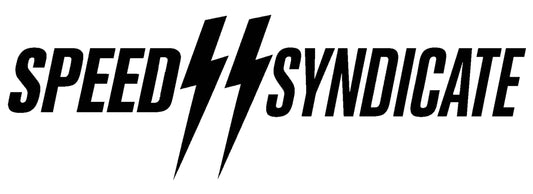 Speed Syndicate Standard Issue Black Logo On White Tee - American Performance Motorcycle Tee Shirt