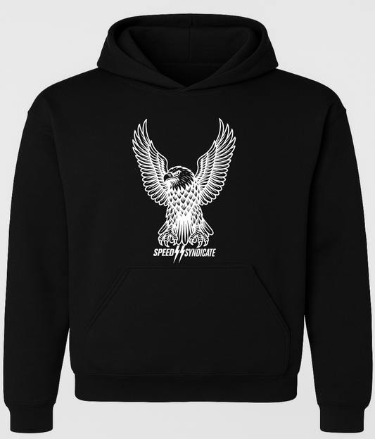 Speed Syndicate White Iron Eagle Hooded Sweatshirt