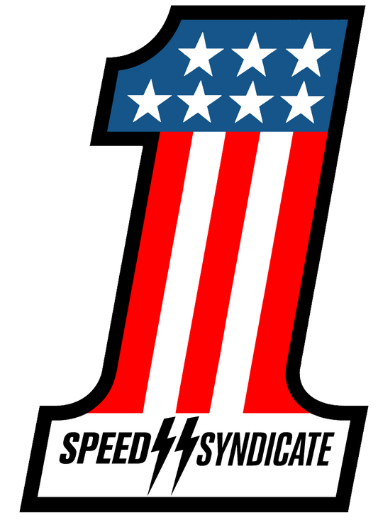 Women's Speed Syndicate #1 On White Tee – American Performance Motorcycle Tee Shirt