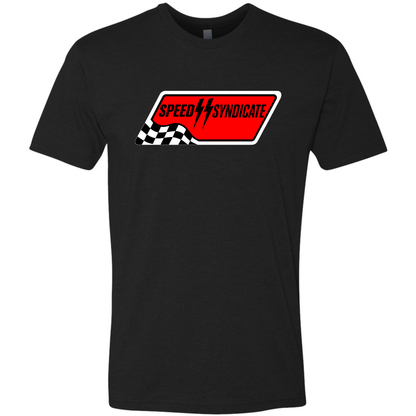 Speed Syndicate Full Synthetic Black On Black Tee- American Performance Motorcycle Tee Shirt