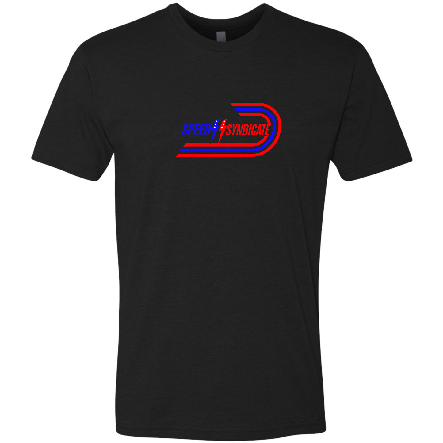 Speed Syndicate Bullet On Black Tee -American Performance Motorcycle Tee Shirt