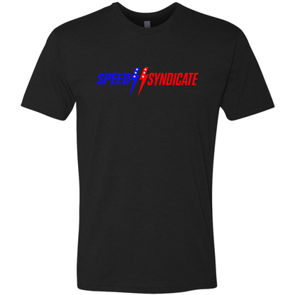Speed Syndicate Patriot Logo On Black Tee - American Performance Motorcycle Tee Shirt