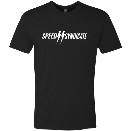 Speed Syndicate Standard Issue White Logo On Black Tee - American Performance Motorcycle Tee Shirt