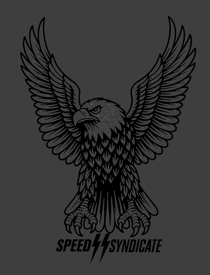 Women's Speed Syndicate Black Iron Eagle Hooded Sweatshirt