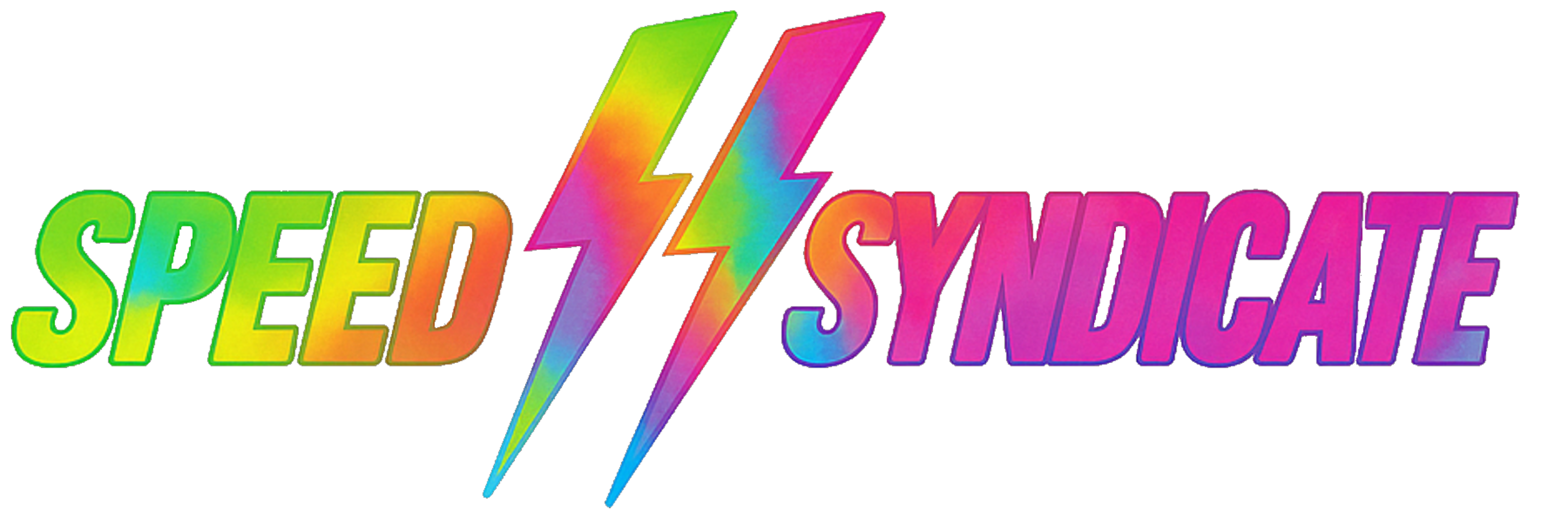 Speed Syndicate Tie Dye Bolt Neon Fade Logo T-Shirt – SPEED SYNDICATE