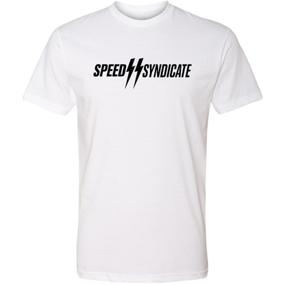 Speed Syndicate Standard Issue Black Logo On White Tee - American Performance Motorcycle Tee Shirt