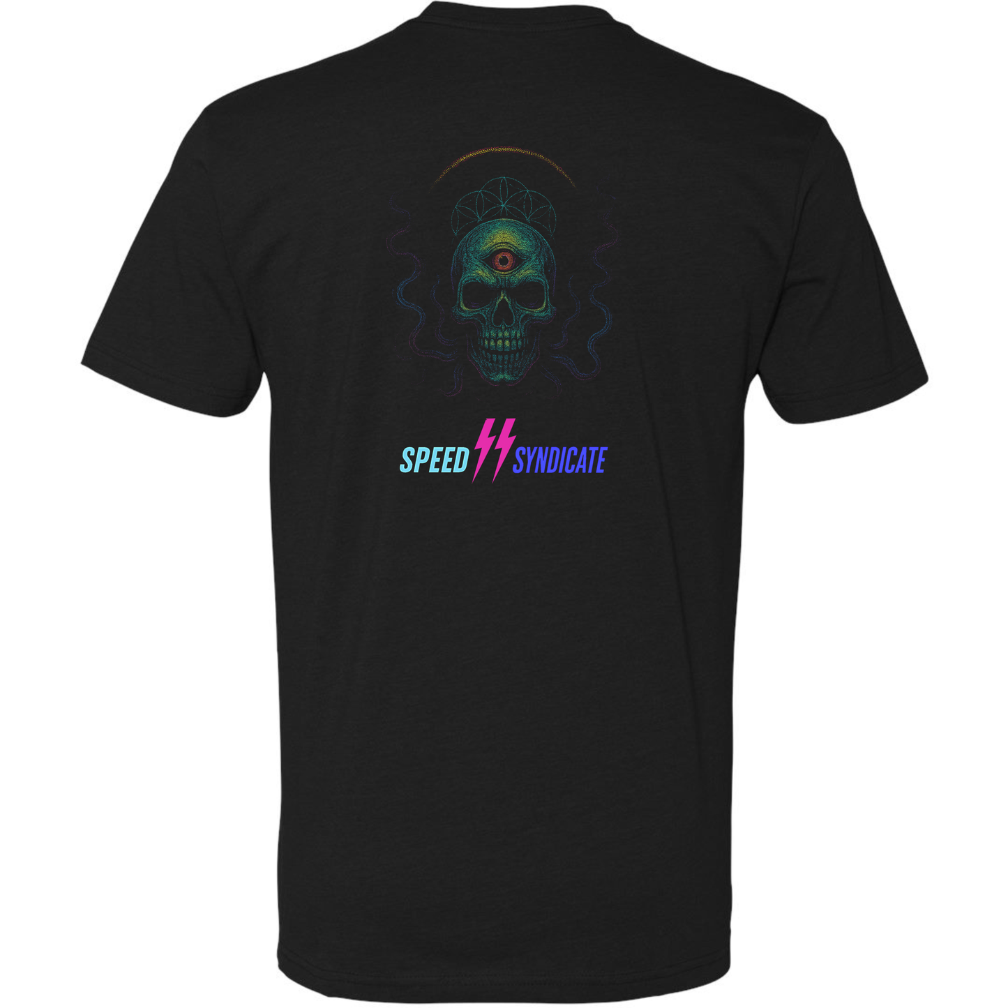 Speed Syndicate Mindstrike Neon Third Eye Skull T-Shirt