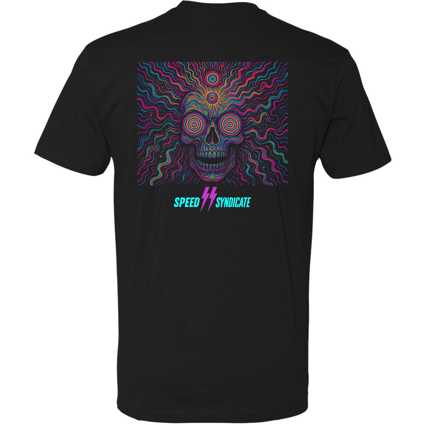 Speed Syndicate Voltage Trip Psychedelic Skull T-shirt
