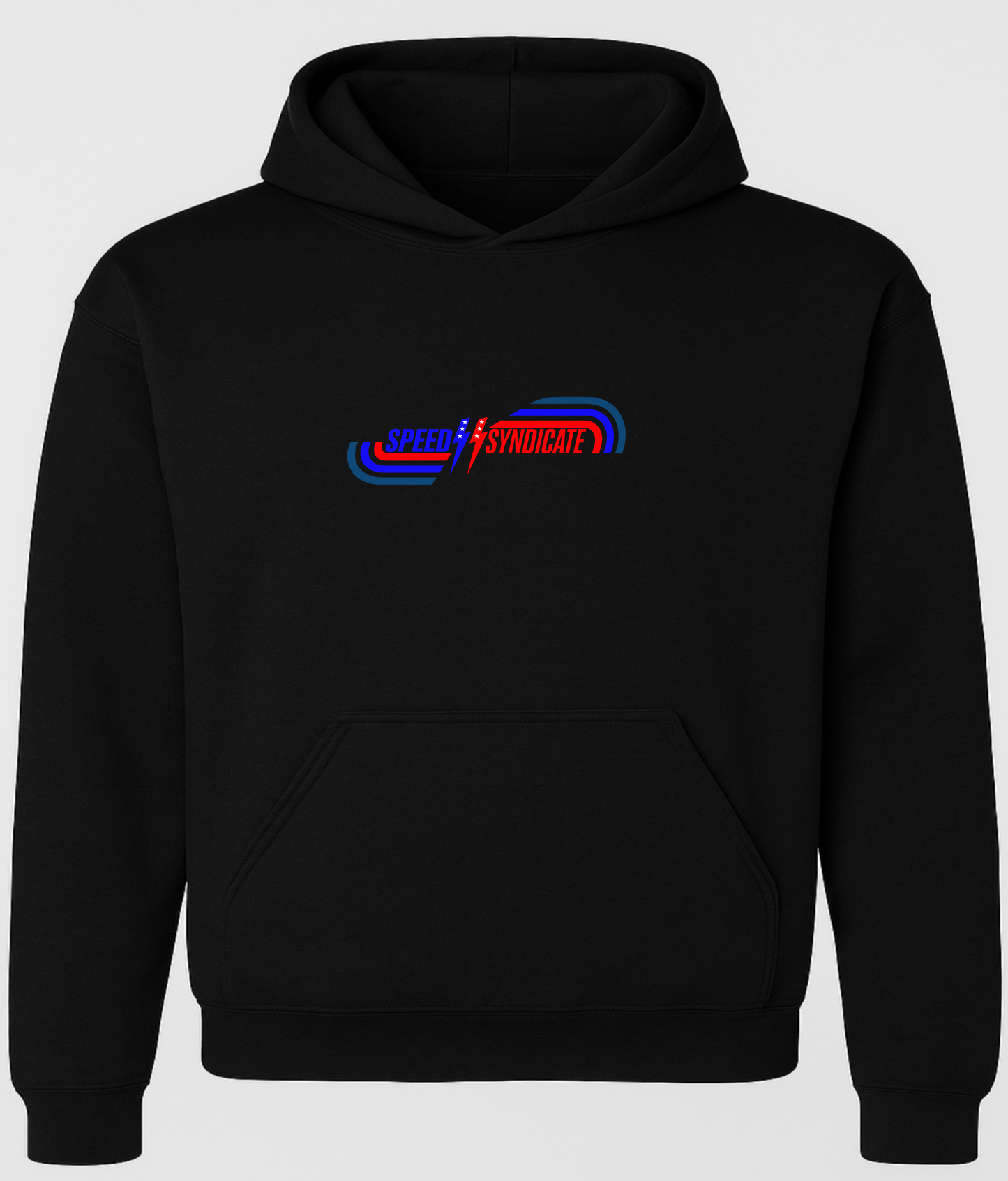 Speed Syndicate Grand National On Black Hooded Sweatshirt -  American Performance Motorcycle Hooded Sweatshirt