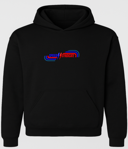 Speed Syndicate Grand National On Black Hooded Sweatshirt -  American Performance Motorcycle Hooded Sweatshirt
