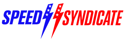 Women's Speed Syndicate Patriot Logo On White Tee - American Performance Motorcycle Tee Shirt