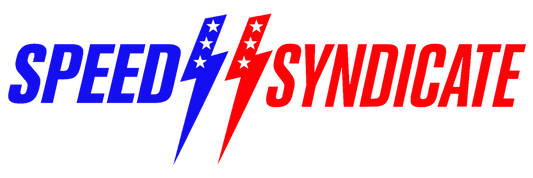 Women's Speed Syndicate Patriot Logo On White Tee - American Performance Motorcycle Tee Shirt