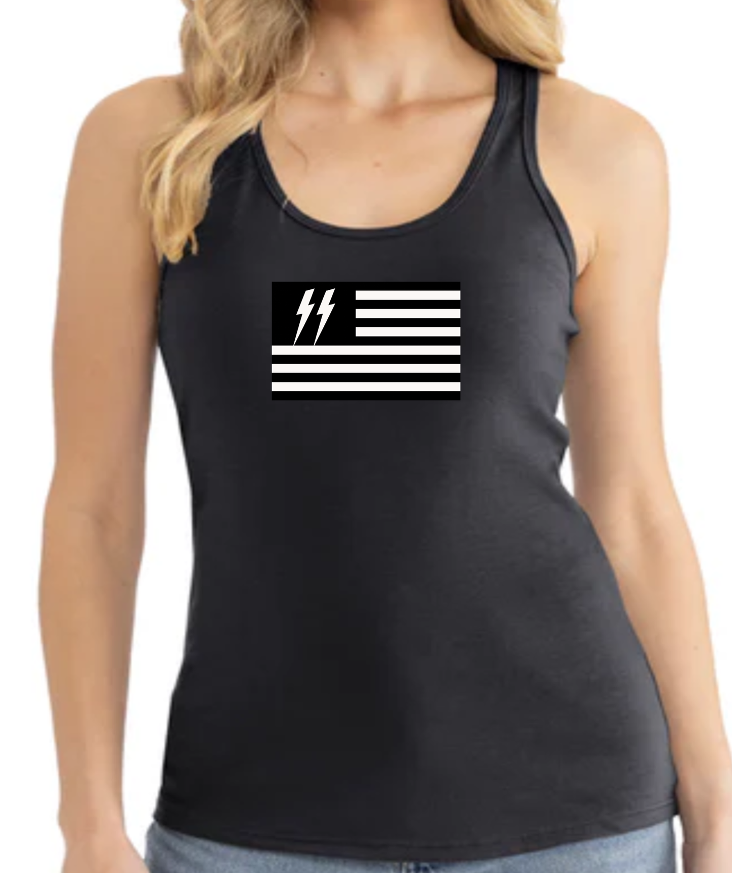 Women's Speed Syndicate Black Flag Racerback Tank Top