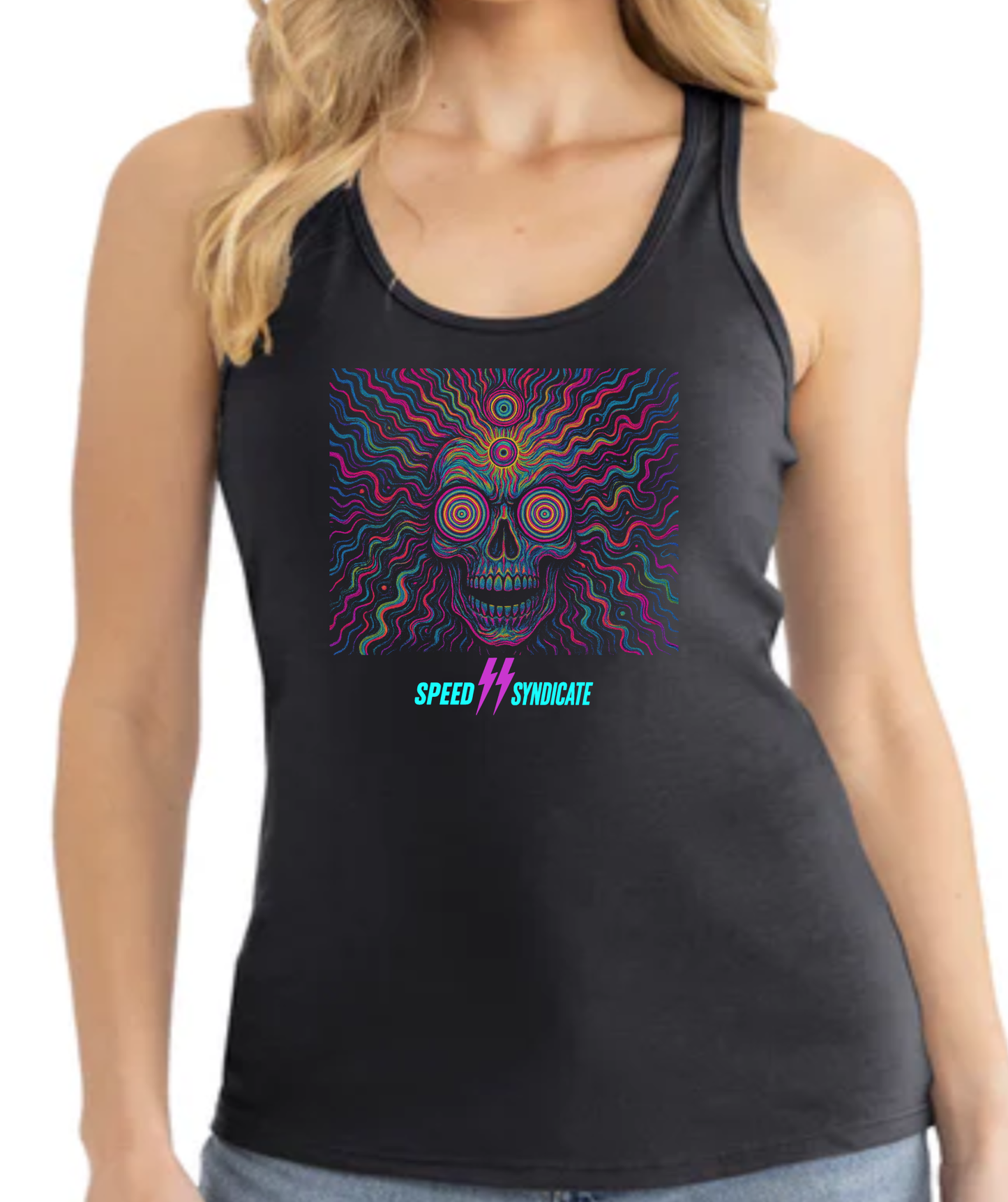 Women's Speed Syndicate Voltage Trip Racerback Tank Top