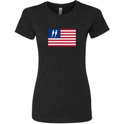 Women's Speed Syndicate Freedom Strike On White T-Shirt