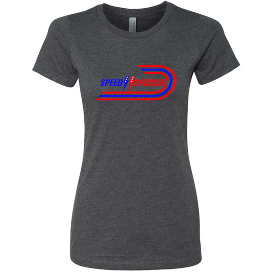 Women's  Syndicate Bullet On Heather Heavy Metal Gray Tee Tee -American Performance Motorcycle Tee Shirt