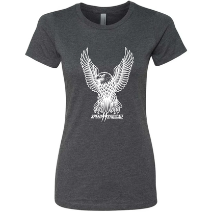 Women's Speed Syndicate White Iron Eagle T-Shirt