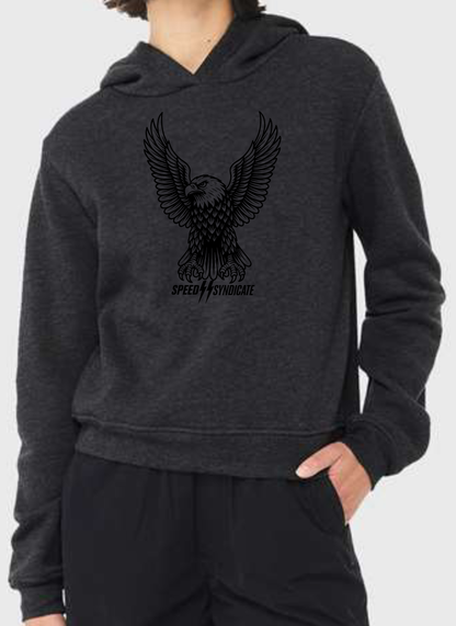 Women's Speed Syndicate Black Iron Eagle Hooded Sweatshirt