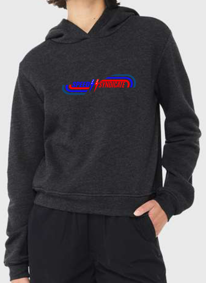 Women's Speed Syndicate Grand National On Dark Heather Gray Hooded Sweatshirt -  American Performance Motorcycle Hooded Sweatshirt