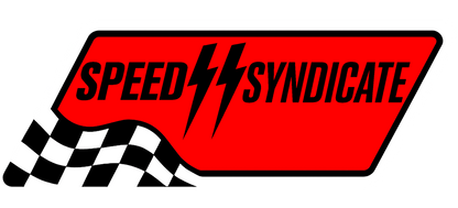 Women's Speed Syndicate Full Synthetic Black On White Tee- American Performance Motorcycle Tee Shirt