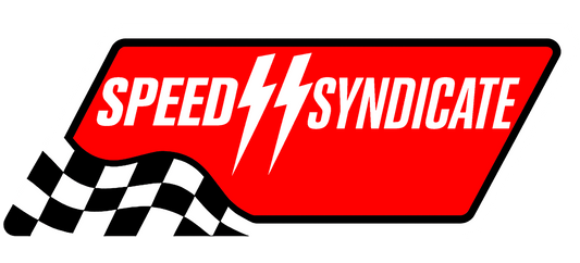 Women's Speed Syndicate Full Synthetic White On Black Tee- American Performance Motorcycle Tee Shirt