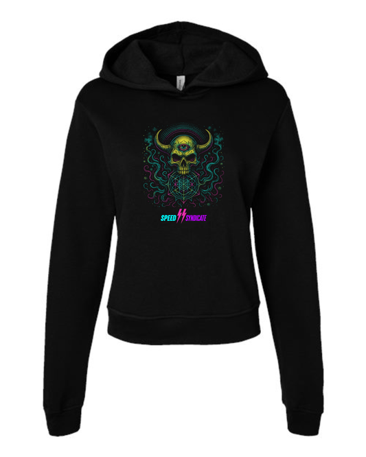 Women's Speed Syndicate Hellmind Hooded Sweatshirt Only On Black- American Performance Motorcycle Hooded Sweatshirt