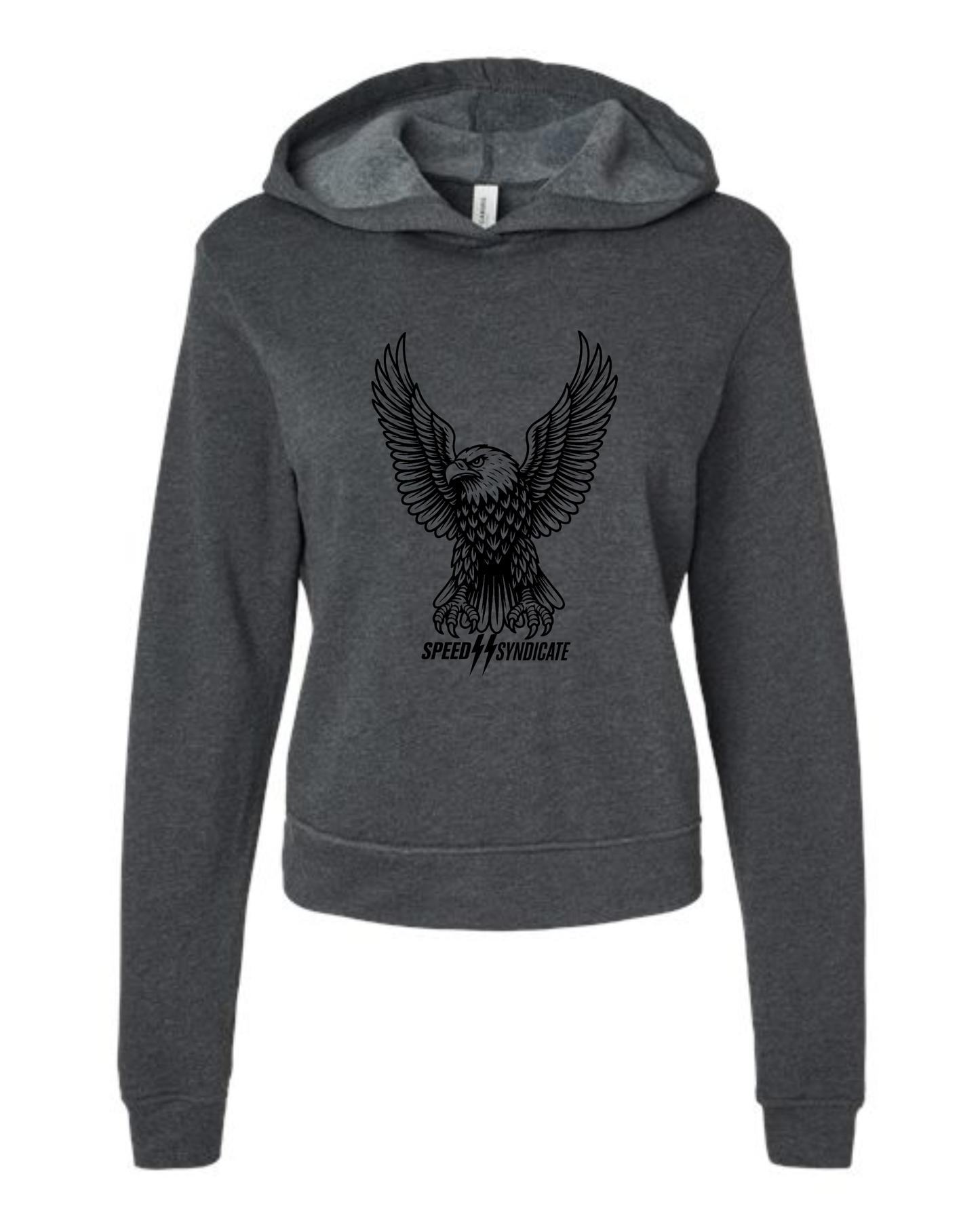 Women's Speed Syndicate Black Iron Eagle Hooded Sweatshirt