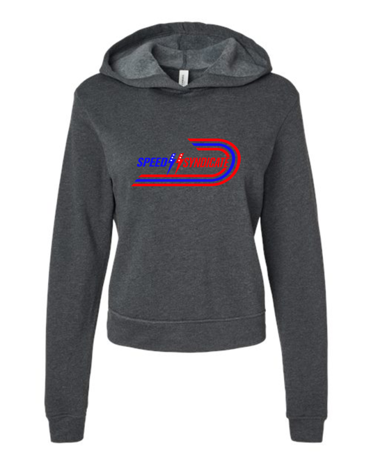 Women's Speed Syndicate Bullet On Dark Heather Gray Hooded Sweatshirt -American Performance Motorcycle Hooded Sweatshirt