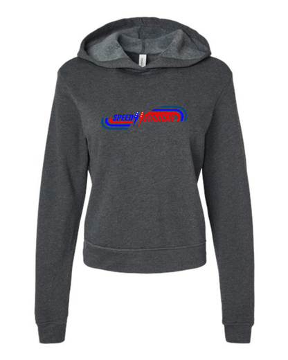 Women's Speed Syndicate Grand National On Dark Heather Gray Hooded Sweatshirt -  American Performance Motorcycle Hooded Sweatshirt