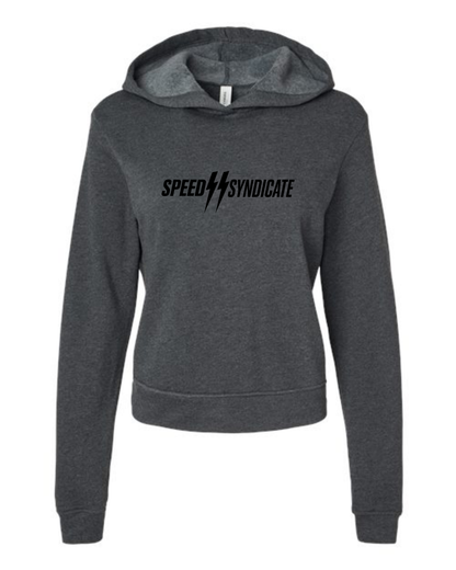 Women's Speed Syndicate Standard Issue Black Logo Hooded Sweatshirt