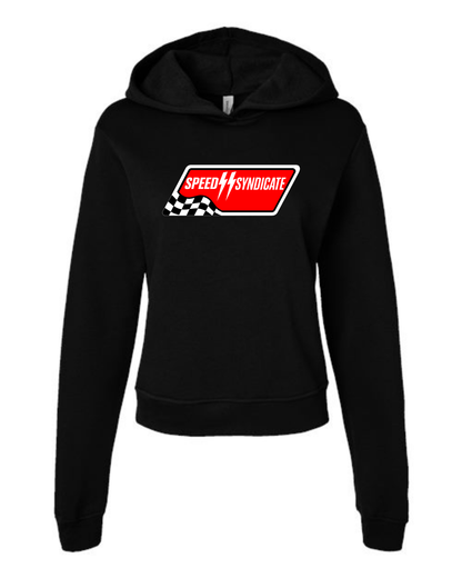 Women's Speed Syndicate White Full Synthetic Hooded Sweatshirt