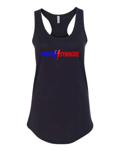 Women's Speed Syndicate Patriot Logo Racerback Tank Top