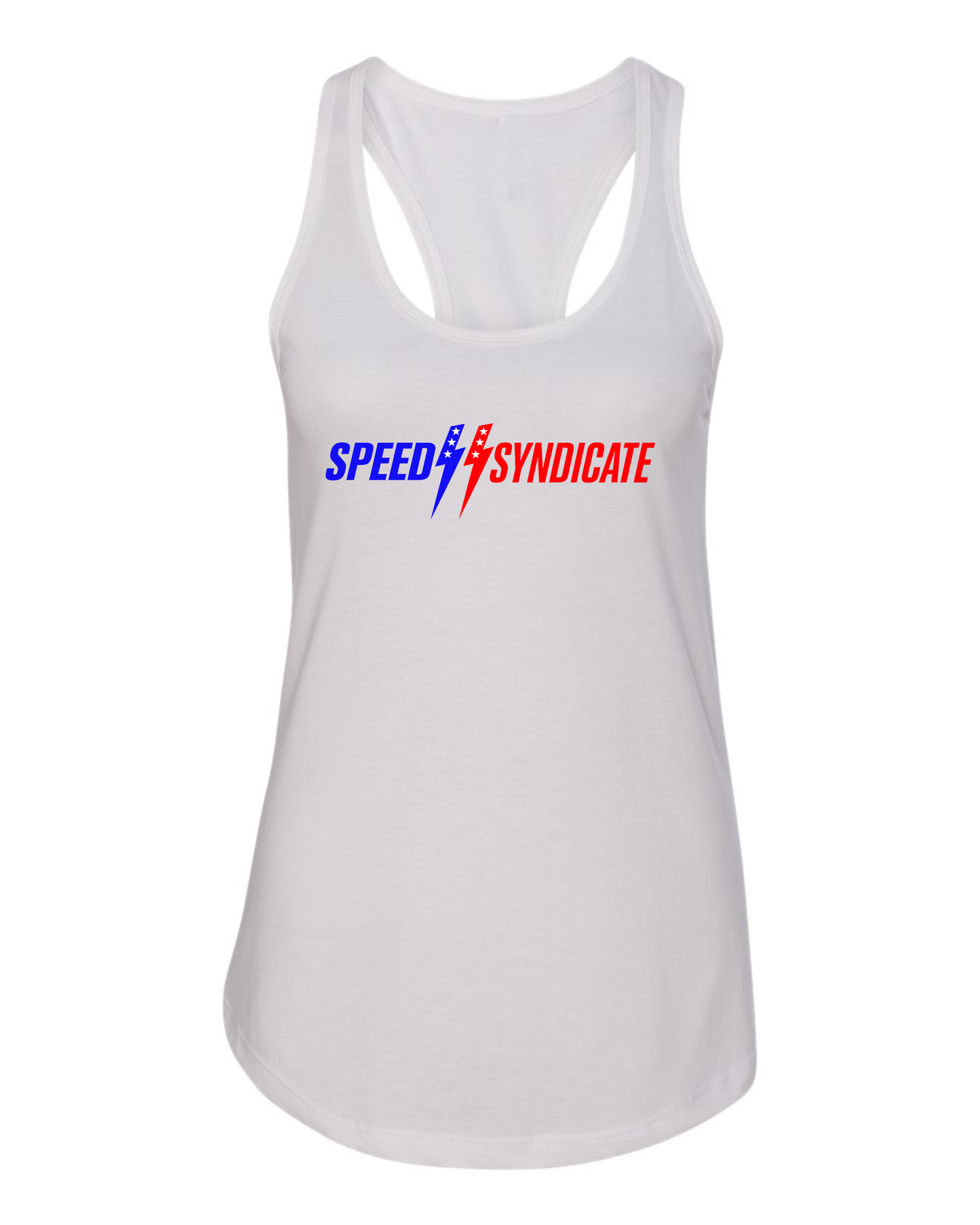 Women's Speed Syndicate Patriot Logo Racerback Tank Top