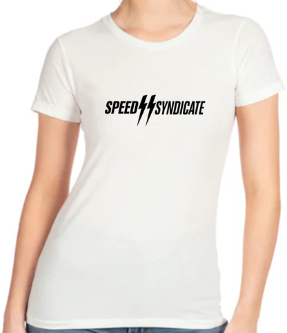 Women's Speed Syndicate Standard Issue Black Logo T-shirt